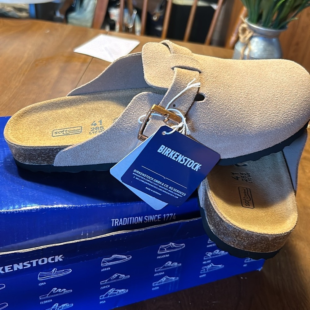 Birkenstock Boston Suede Clog